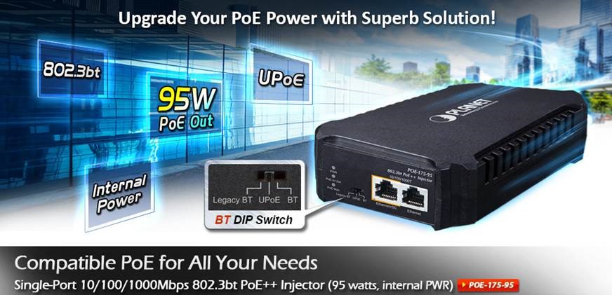 PLANET Product News:   POE-175-95-Version 3