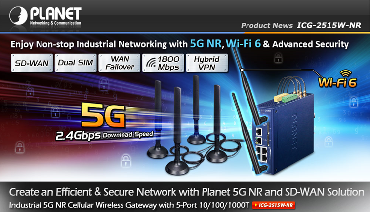 PLANET Product News:ICG-2515W-NR