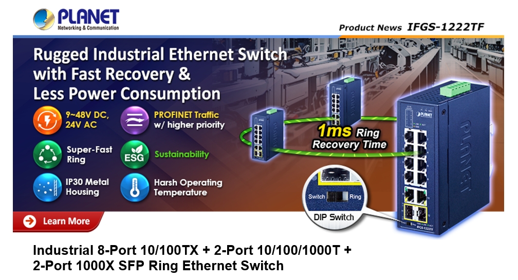 PLANET Product News: IFGS-1222TF